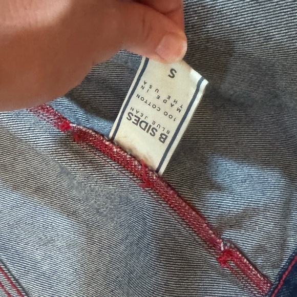 B SIDES Blue Jean Jacket with Gold Buttons (jeans not included!See other listing - Picture 8 of 12